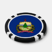 Poker chips met vlag van Vermont (Enkel)