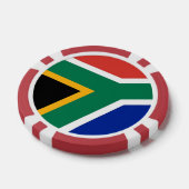 Poker chips met vlag van Zuid-Afrika (Enkel)