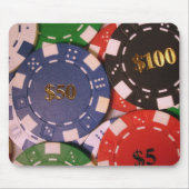 Poker Chips Mousepad Muismat (Voorkant)