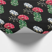 Poker Chips Pattern Cadeaupapier (Hoek)