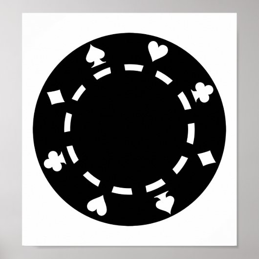 Poker chips poster (Voorkant)