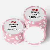 ! Poker Chips - Roze - Aangepast (Opstapeling)