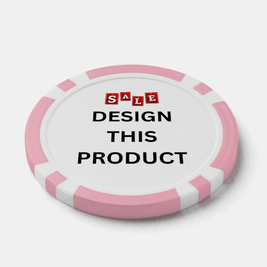! Poker Chips - Roze - Aangepast (Enkel)