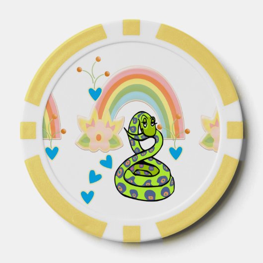 Poker Chips Snake Rainbow (Voorkant)