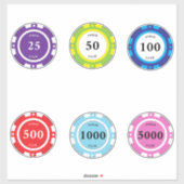 Poker chips sticker (Vel)