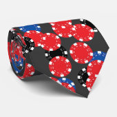 Poker chips stropdas (Opgerold)