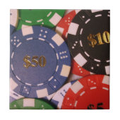 Poker Chips Tile Tegeltje (Voorkant)