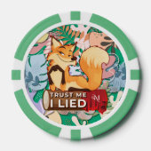 Poker Chips : Trust Me I Lied (green) (Voorkant)