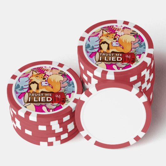 Poker Chips : Trust Me I Lied (red) (Opstapeling)