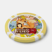 Poker Chips : Trust Me I Lied (yellow) (Enkel)