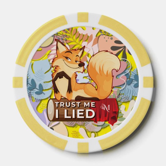 Poker Chips : Trust Me I Lied (yellow) (Voorkant)
