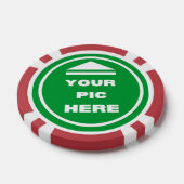 Poker Chips - Voeg je Afbeelding toe - Rood (Enkel)