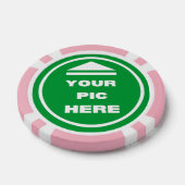 Poker Chips - Voeg je Afbeelding toe - Roze (Enkel)