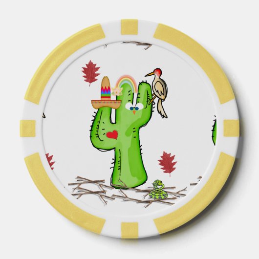 Poker Chips Vogelcactus (Voorkant)