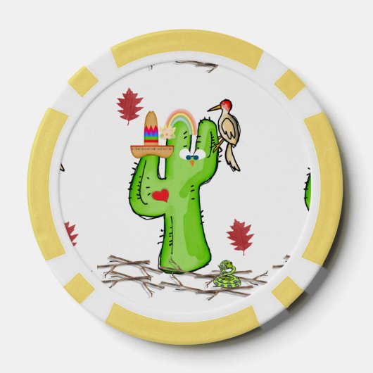 Poker Chips Vogelcactus (Achterkant)
