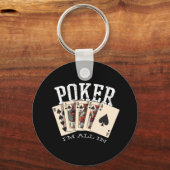 Poker citaat voor gokker sleutelhanger (Voorkant)