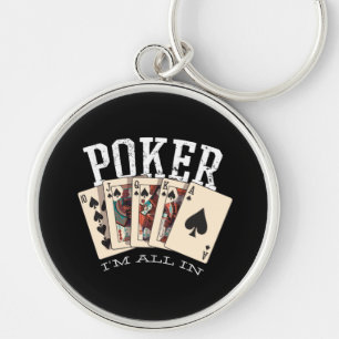 Poker citaat voor gokker sleutelhanger