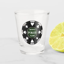 Poker Club Black Poker Chip w Plays