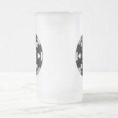 Poker Club Chip Frosted Beer Mok Glas Drinkware (Center)