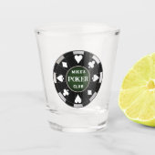 Poker Club Chip Shot Glas Drinkware (Voorkant)