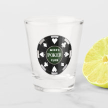 Poker Club Chip Shot Glas Drinkware