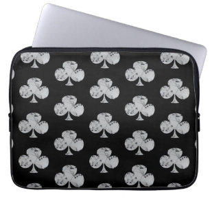 Poker Clubs vormen met omgekeerde club Kaarten, Laptop Sleeve