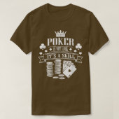Poker Cool Gambling Casino Kaart Game Blackjack T-shirt (Design voorkant)
