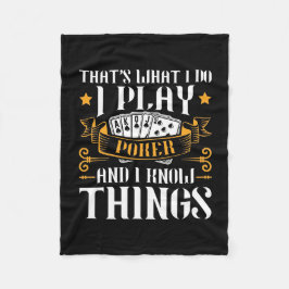 Poker dat is wat ik speel fleece deken