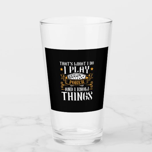 Poker dat is wat ik speel glas (Voorkant)