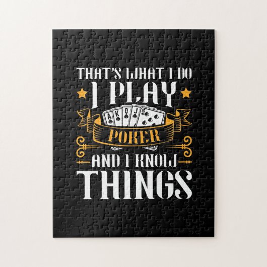 Poker dat is wat ik speel legpuzzel (Verticaal)