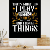 Poker dat is wat ik speel poster (Keuken)