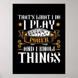 Poker dat is wat ik speel poster