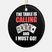 Poker de lijst roept keramisch ornament (Links)