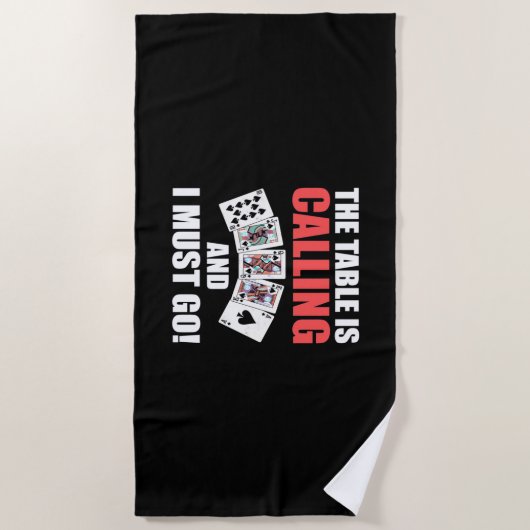 Poker de lijst roept strandlaken (Voorkant)