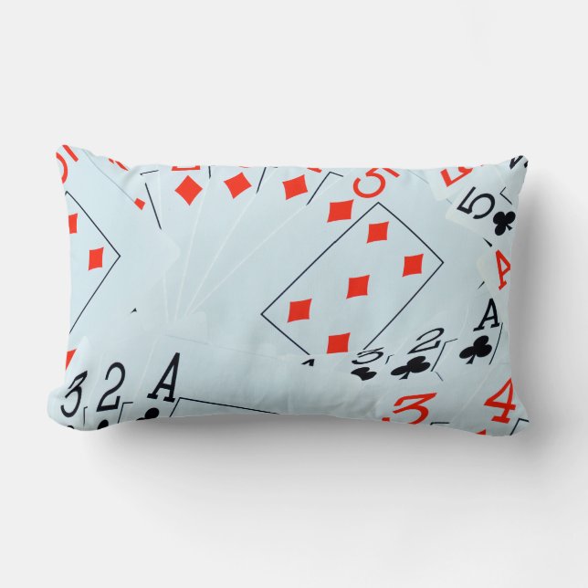 Poker, diamanten en golfkussen kussen (Voorkant)