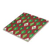 Poker Diamond Bull Terrier Tegeltje (Zijkant)