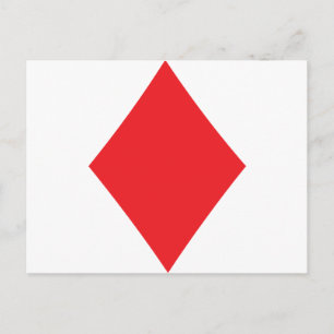 Poker Diamond Card-spelset Briefkaart