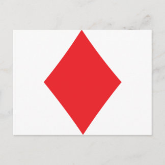 Poker Diamond Card-spelset Briefkaart