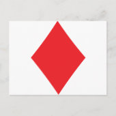 Poker Diamond Card-spelset Briefkaart (Voorkant)