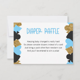 Poker Diaper Raffle Kaart