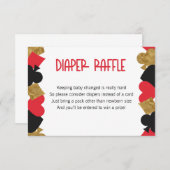 Poker Diaper Raffle Kaart (Voorkant / Achterkant)