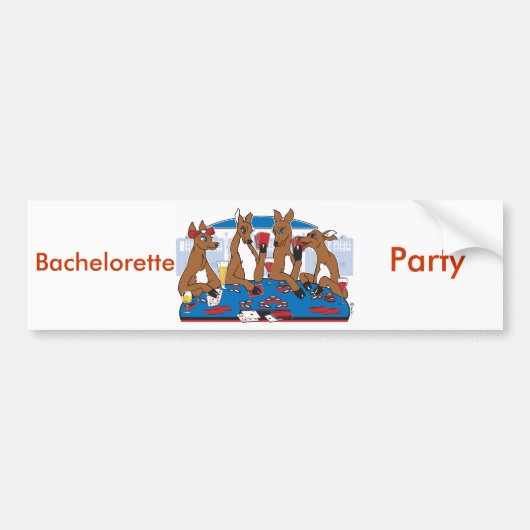 Poker die Bachelorette speelt Bumpersticker (Voorkant)