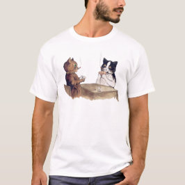  poker die katten T-Shirt speelt