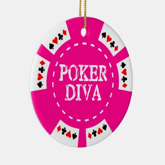 POKER DIVA POKER CHIP ORNAMENT (Rechts)