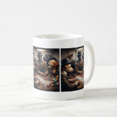 Poker Dogs Coffee Mok (Voorkant rechts)