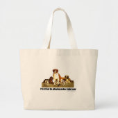 Poker Dogs Grote Tote Bag (Voorkant)