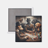 Poker Dogs Magnet (Voorkant / Achterkant)