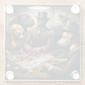 Poker Dogs Onderzetter (Achterkant)