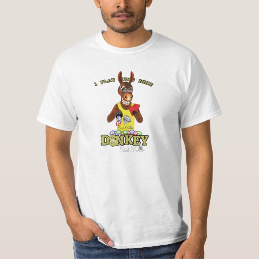 Poker donkey t-shirt (Voorkant)