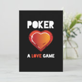 Poker Een Liefdesspel Harten Kaarten Casino Speler (Staand voorkant)